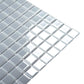 Gray 12x12 Glossy Square Glass Mosaic Tile (10 pack, 9.67 sq ft/case) - Sample