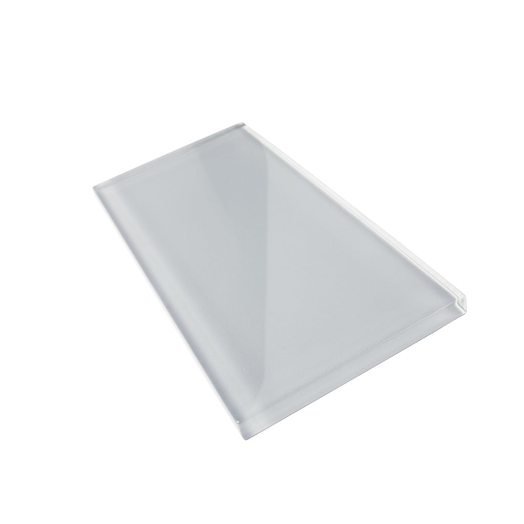 Gray 3x6 Glossy Subway Glass Tile (40 pack, 5 sq ft/case) - Sample