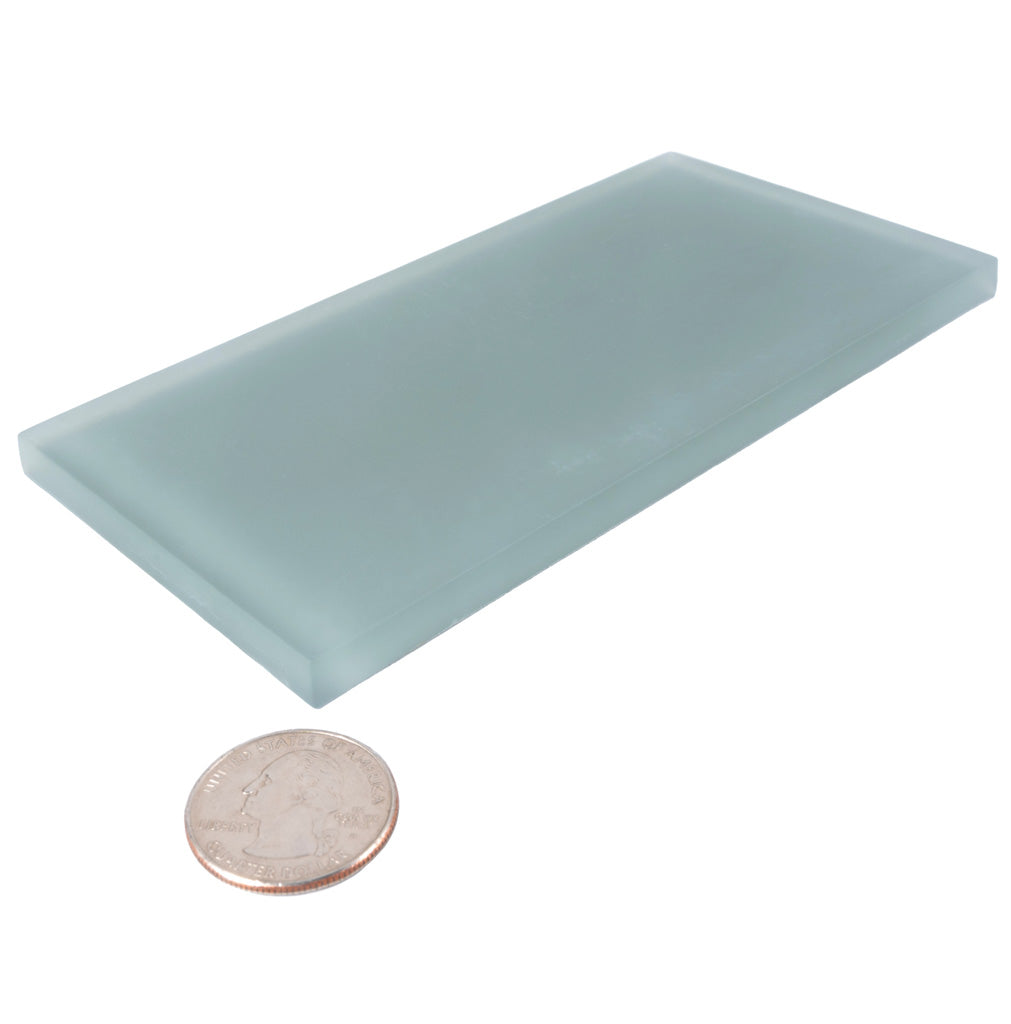 Stone Blue 3x6 Matte Subway Glass Tile (40 pack, 5 sq ft/case) - Sample