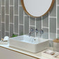 Gray 4x16 Glossy Subway Glass Tile (12 pack, 5.33 sq ft/case) - Sample
