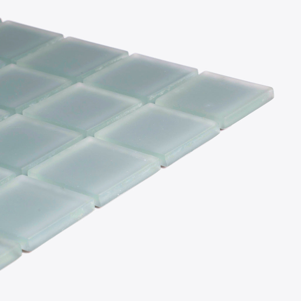Stone Blue 12x12 Matte Square Glass Mosaic Tile (10 pack, 9.67 sq ft/case) - Sample