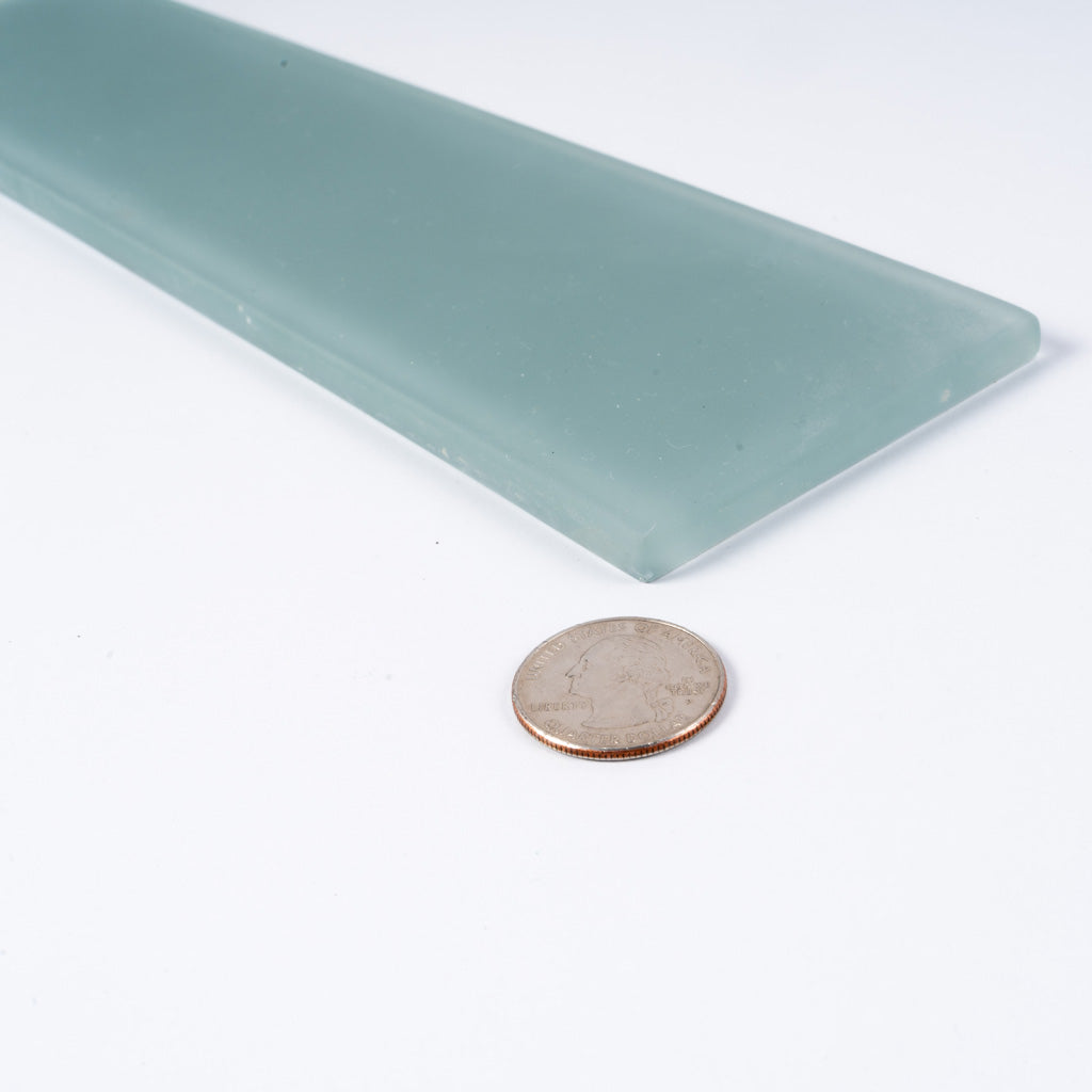 Stone Blue 3x12 Matte Subway Glass Tile (20 pack, 5 sq ft/case) - Sample