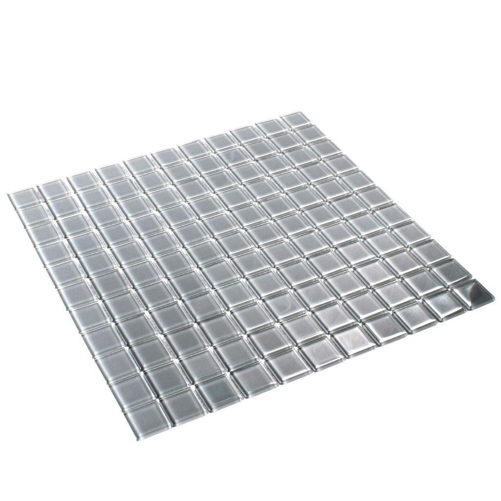 1X1 Coin Polished Glass Tile