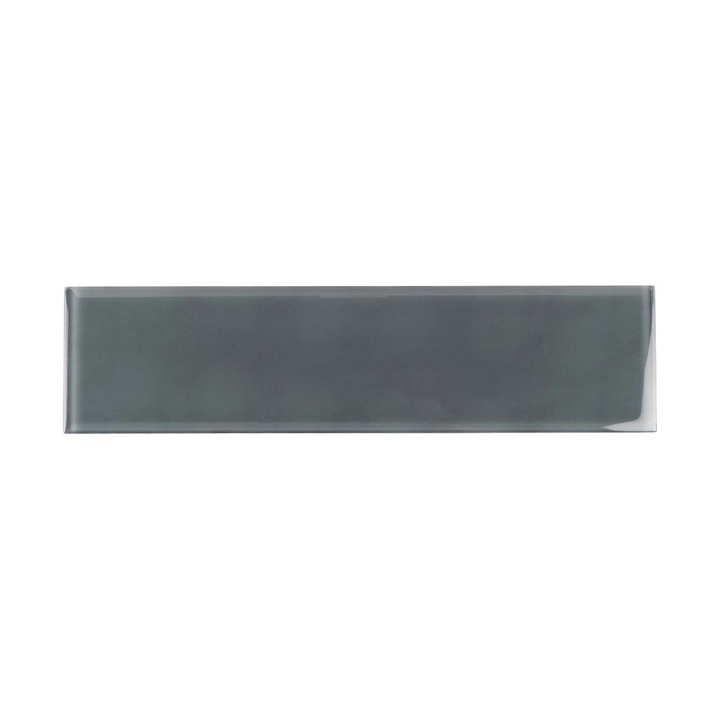 Coin Gray 4x16 Glossy Subway Glass Tile (12 pack, 5.33 sq ft/case) - Sample