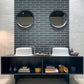 3x12 Coin Gray Floor and Wall Tile 