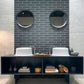 Coin Gray 3x12 Matte Subway Glass Tile (20 pack, 5 sq ft/case) - Sample