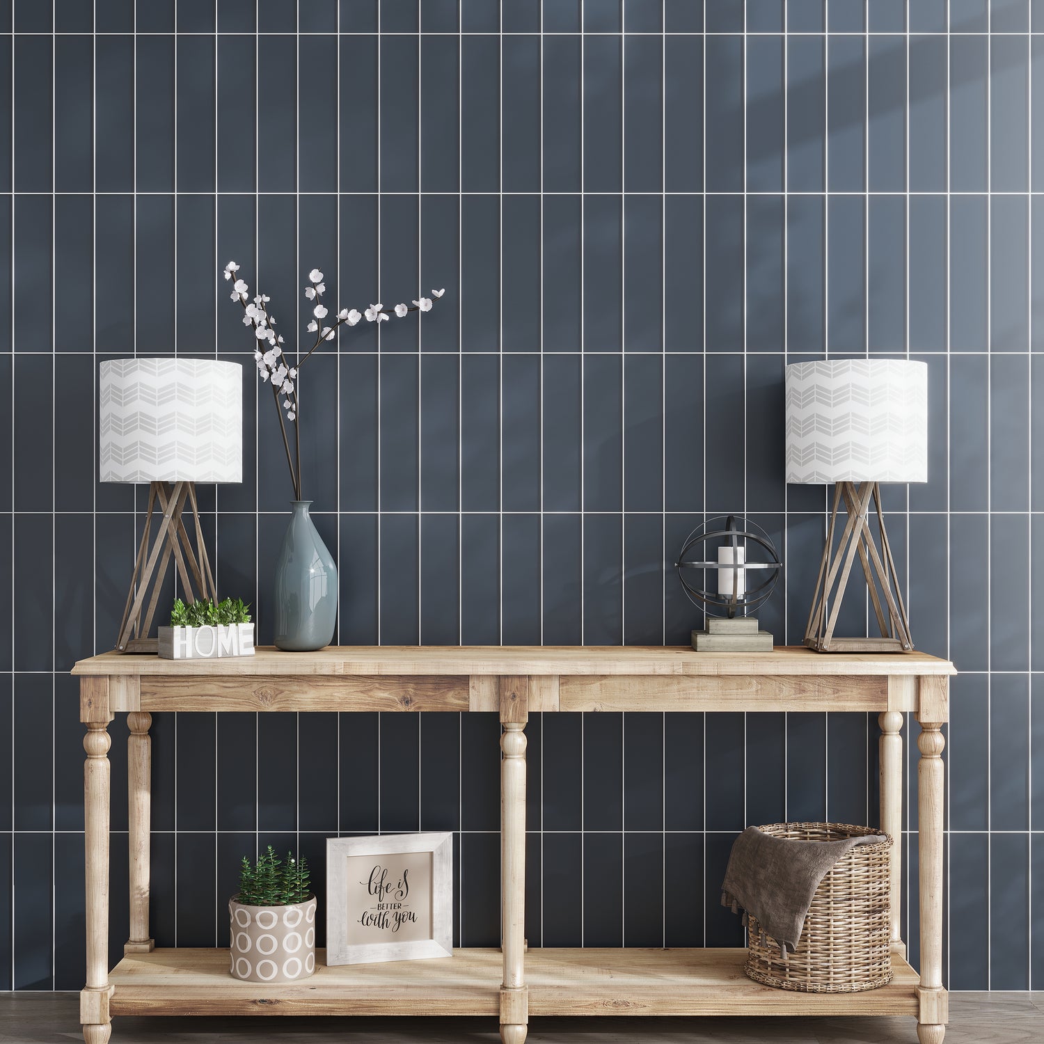 Coin Gray 3x12 Matte Subway Glass Tile (20 pack, 5 sq ft/case)