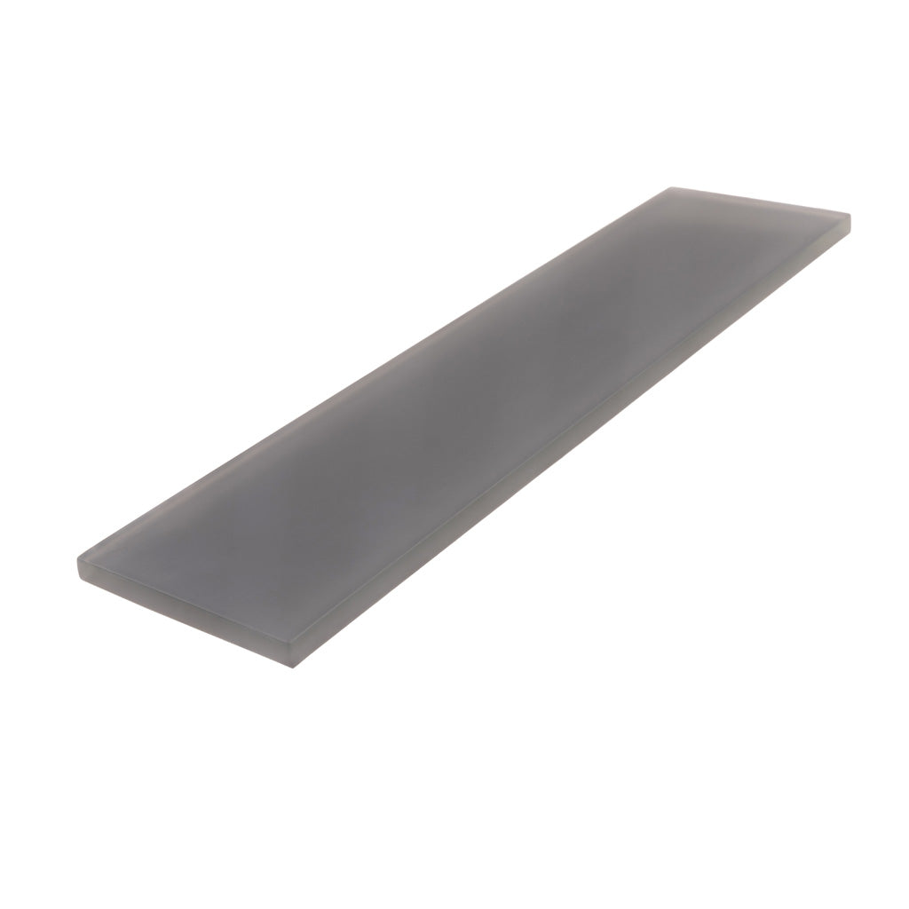 Coin Gray 3x12 Matte Subway Glass Tile (20 pack, 5 sq ft/case) - Sample
