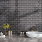 Ash Gray 3x6 Glossy Subway Glass Tile (40 pack, 5 sq ft/case)