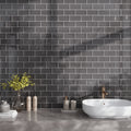 Ash Gray 3x6 Glossy Subway Glass Tile (40 pack, 5 sq ft/case)