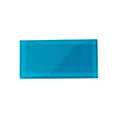 Sample - Cerulean Blue 3x6 Glossy Subway Glass Tile (40 pack, 5 sq ft/case)