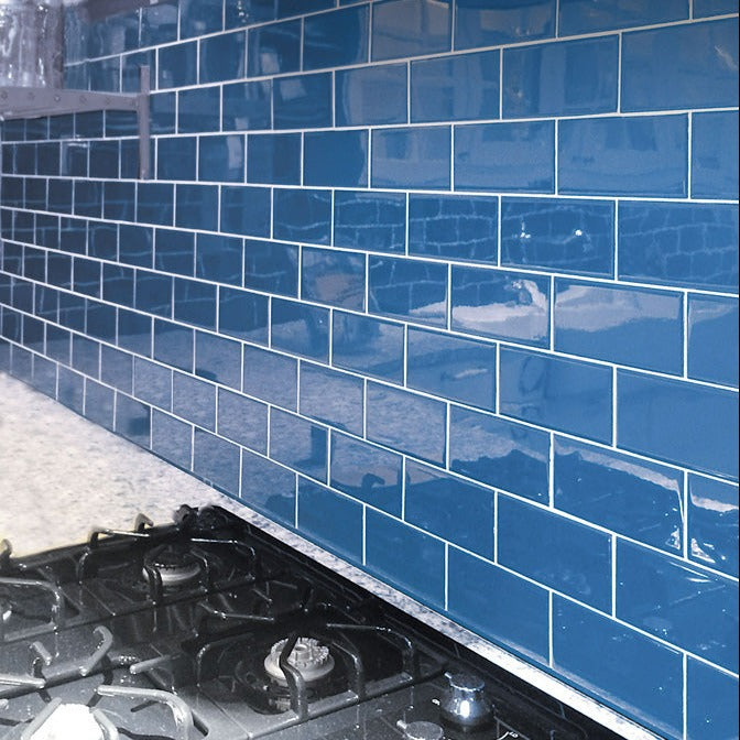 3x6 Cerulean Polished Tile