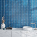 Cerulean Blue 3x6 Matte Subway Glass Tile (40 pack, 5 sq ft/case)