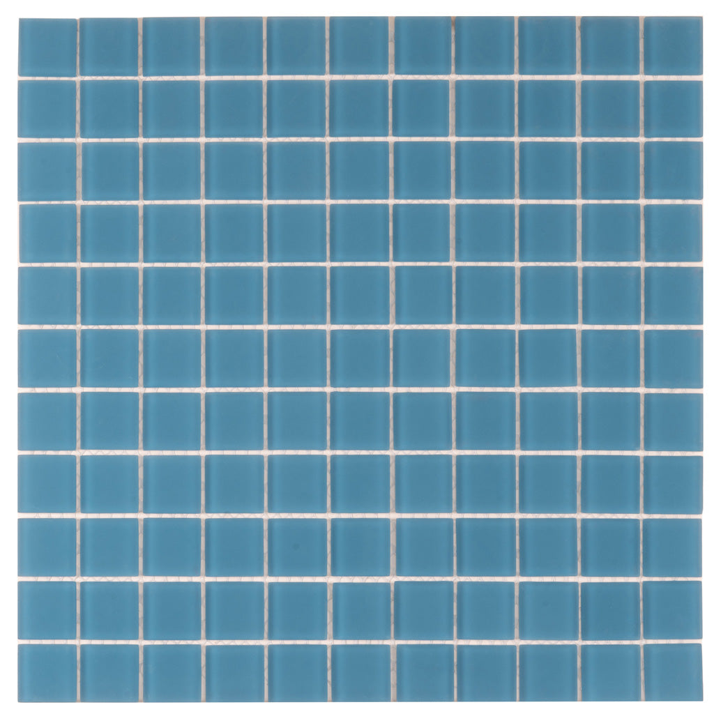 1X1 Cerulean Blue Matte Tile