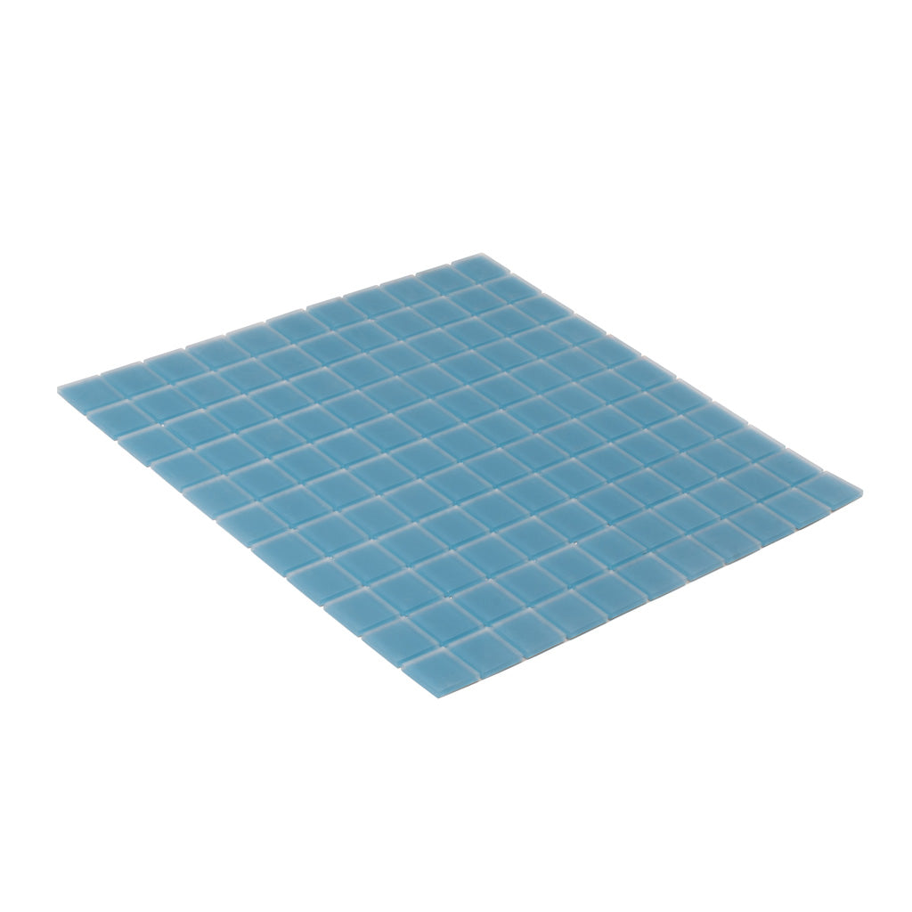 1X1 Cerulean Blue Mosaic Tiles