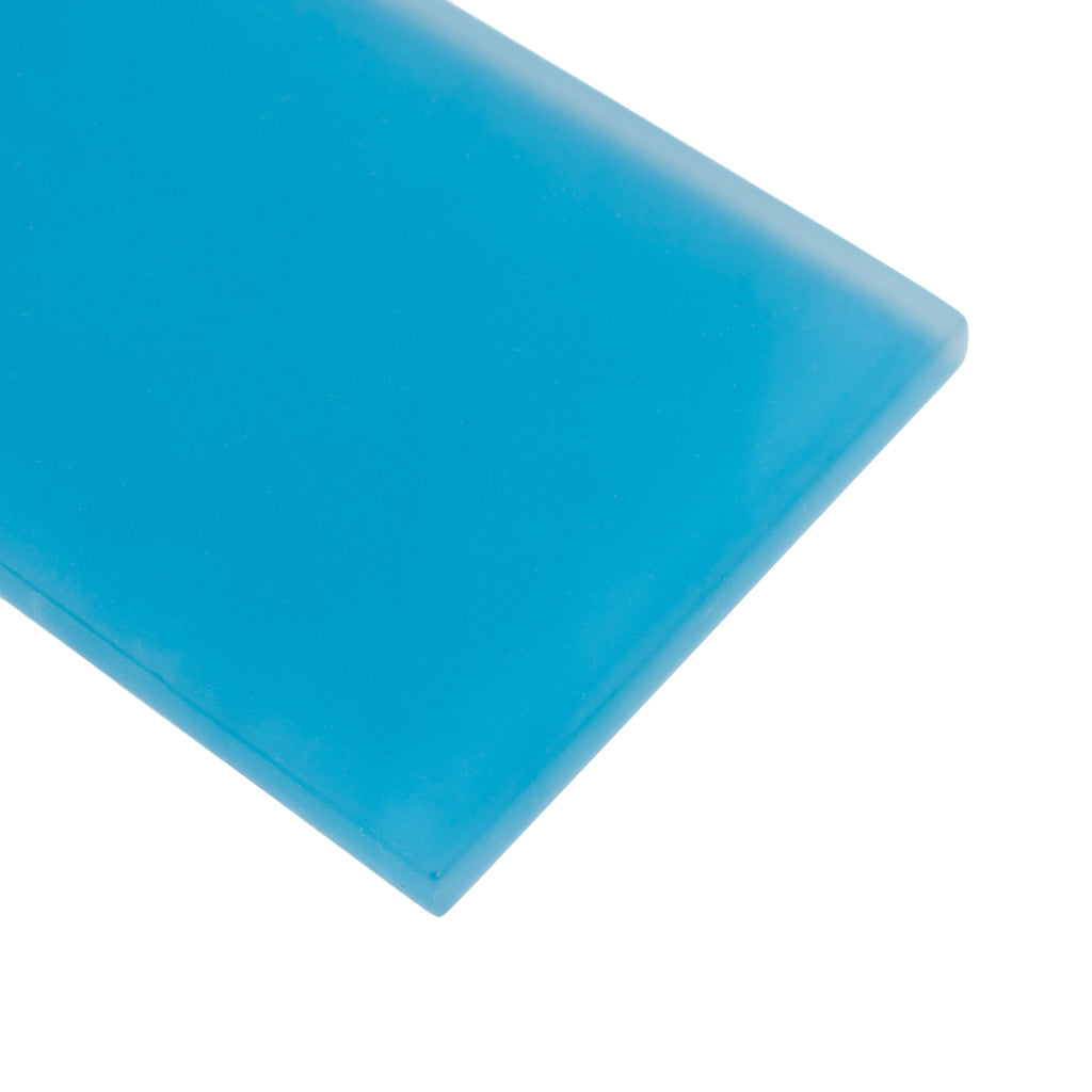 20 pack Cerulean Blue 3-in. x 12-in. Matte Finished Glass Subway Floor and Wall Tile (5 Sq ft/case) - Sample