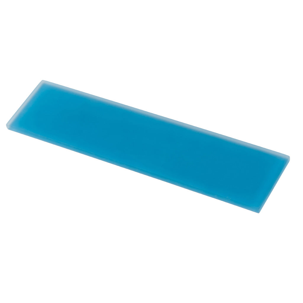 20 pack Cerulean Blue 3-in. x 12-in. Matte Finished Glass Subway Floor and Wall Tile (5 Sq ft/case) - Sample