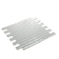 White 12x12 Glossy Brick Glass Mosaic Tile (5 pack, 4.92 sq ft/case) - Sample