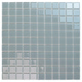 Sample - Stone Blue 12x12 Glossy Square Glass Mosaic Tile (10 pack, 9.67 sq ft/case)