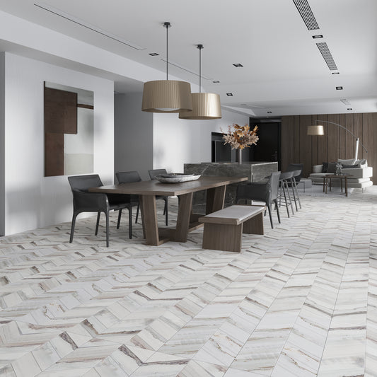 Chiffon White 18x36 Matte Field Porcelain Tile (3 pack, 13.05 sq ft/case)