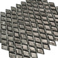 10 pack Silver 10.8 in. x 11.4 in. Diamond Glossy Glass Mosaic Floor and Wall Tile (8.55 sq ft/case) - Sample