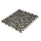 10 pack Silver 10.8 in. x 11.4 in. Diamond Glossy Glass Mosaic Floor and Wall Tile (8.55 sq ft/case) - Sample