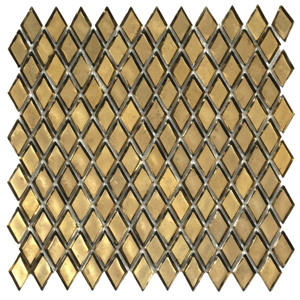 11x11 Gold Glass Tile