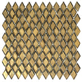 Sample - Gold 11x11 Glossy Diamond Glass Mosaic Tile (10 pack, 8.55 sq ft/case)