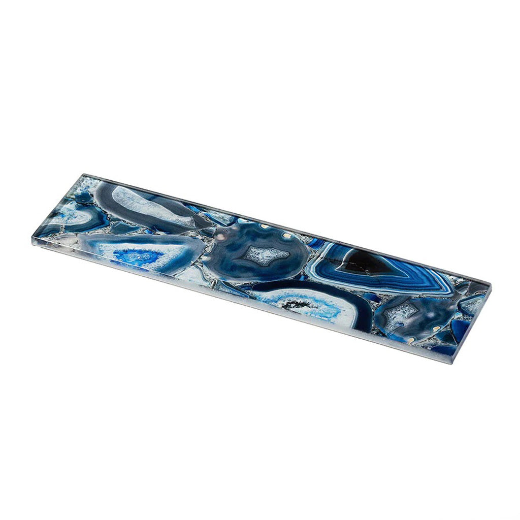 Blue Glossy Subway Tile