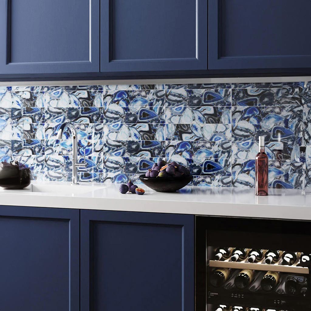 Blue Glossy Tile