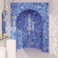 20-pack Carnelian 3 in. x 12 in. Glossy Cobalt Blue Glass Subway Wall and Floor Tile (5 sq ft/case) - Sample