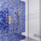 20-pack Carnelian 3 in. x 12 in. Glossy Cobalt Blue Glass Subway Wall and Floor Tile (5 sq ft/case) - Sample