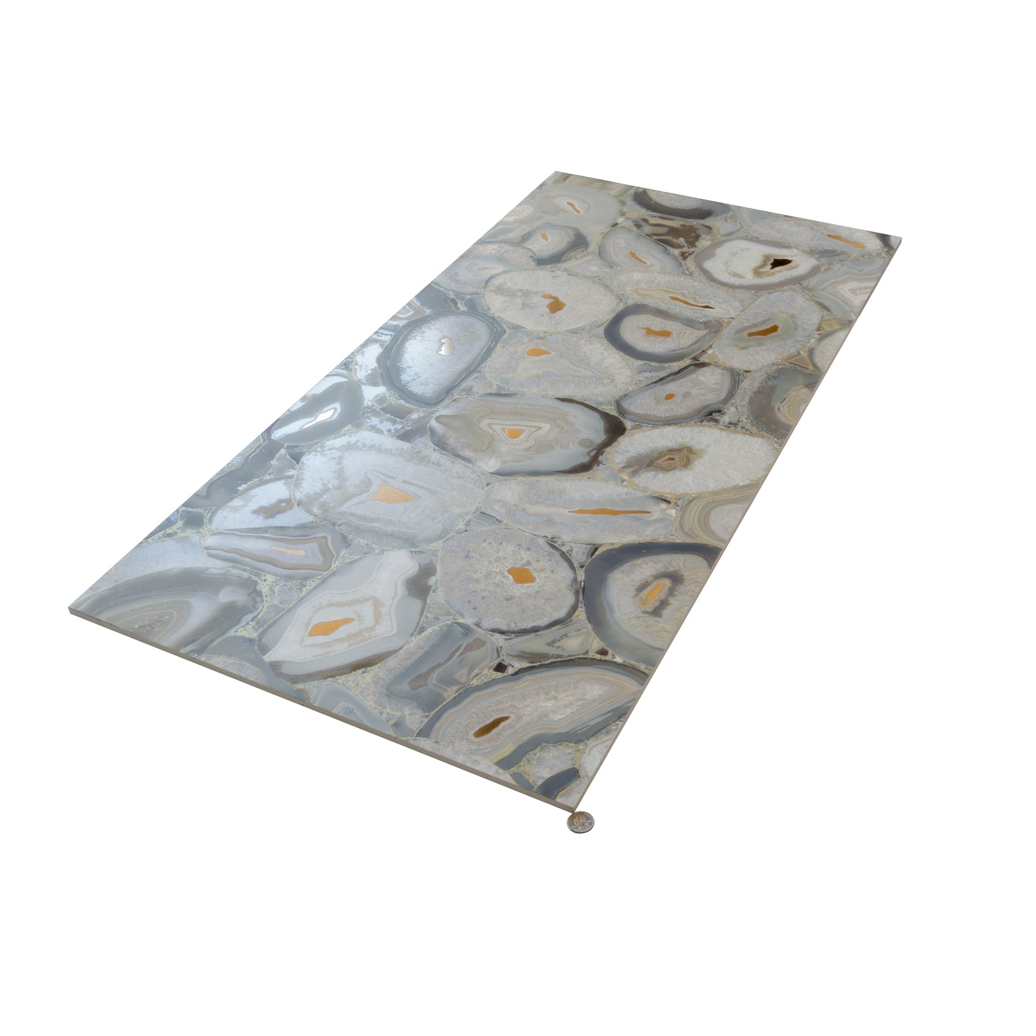 Beige Gold 24x48 Matte Polished Swirls Agate Porcelain Large Tile (2 pack, 15.5 sq ft/case)