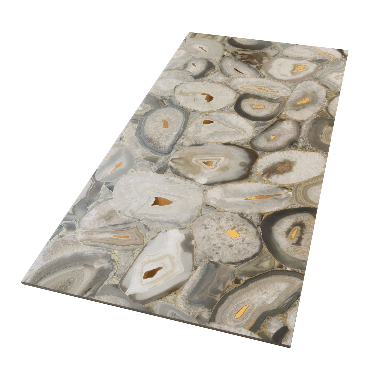 Beige Gold 24x48 Matte Polished Swirls Agate Porcelain Large Tile (2 pack, 15.5 sq ft/case)