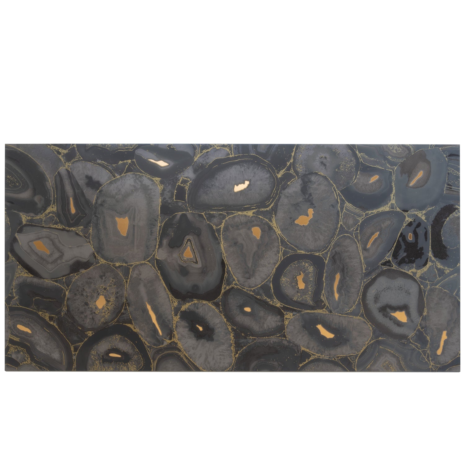 Black Gold 24x48 Matte Polished Volcanic Agate Porcelain Large Tile (2 pack, 15.5 sq ft/case)
