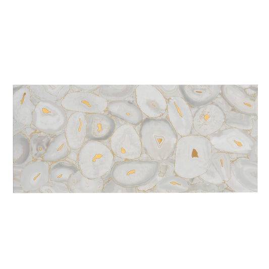 Onira 24x48 White Gold Porcelain Large Format Quarry Agate Wall Tile (2 Pack, 15.5 sq ft/case) - Sample
