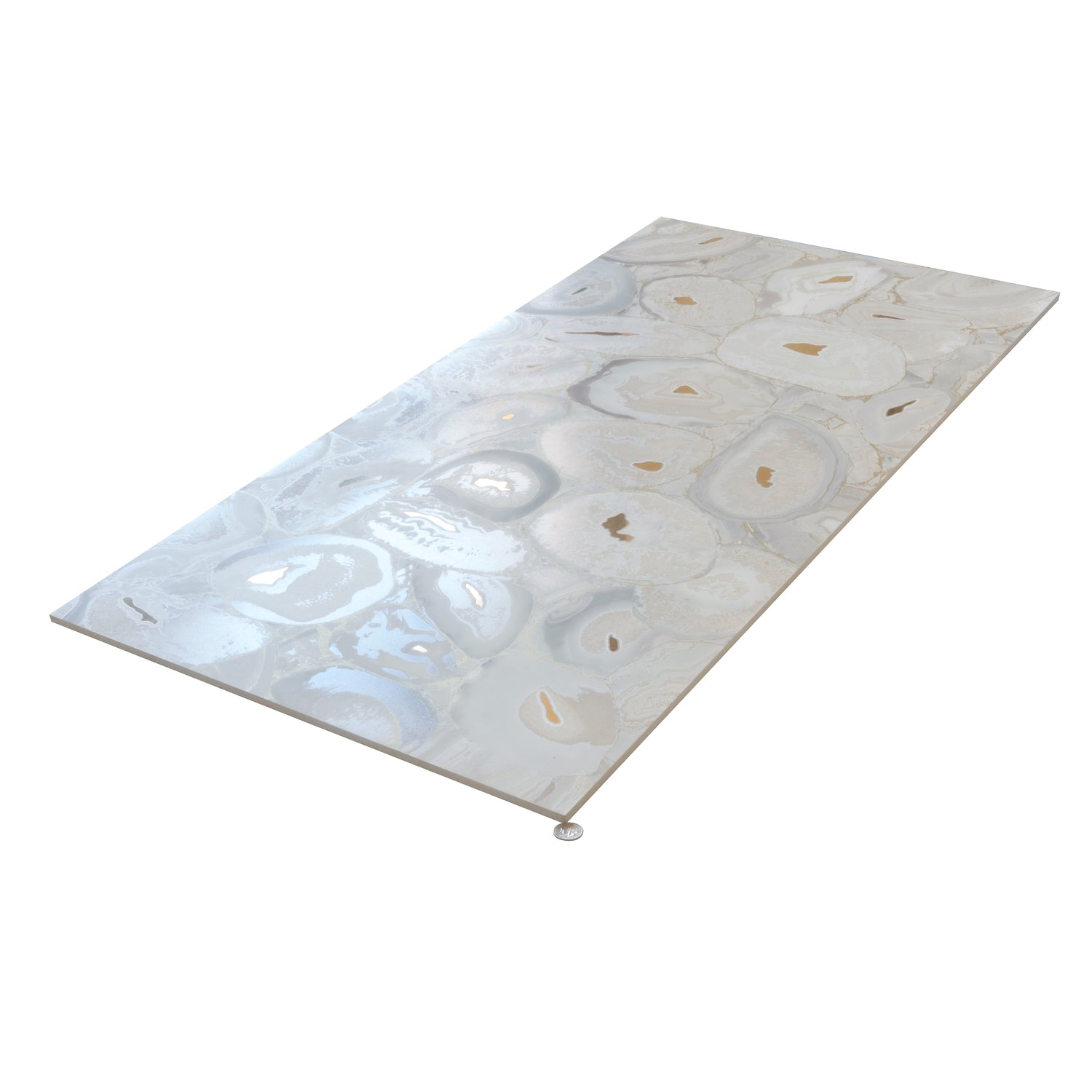 White Gold 24x48 Matte Polished Quarry Agate Porcelain Large Tile (2 pack, 15.5 sq ft/case)