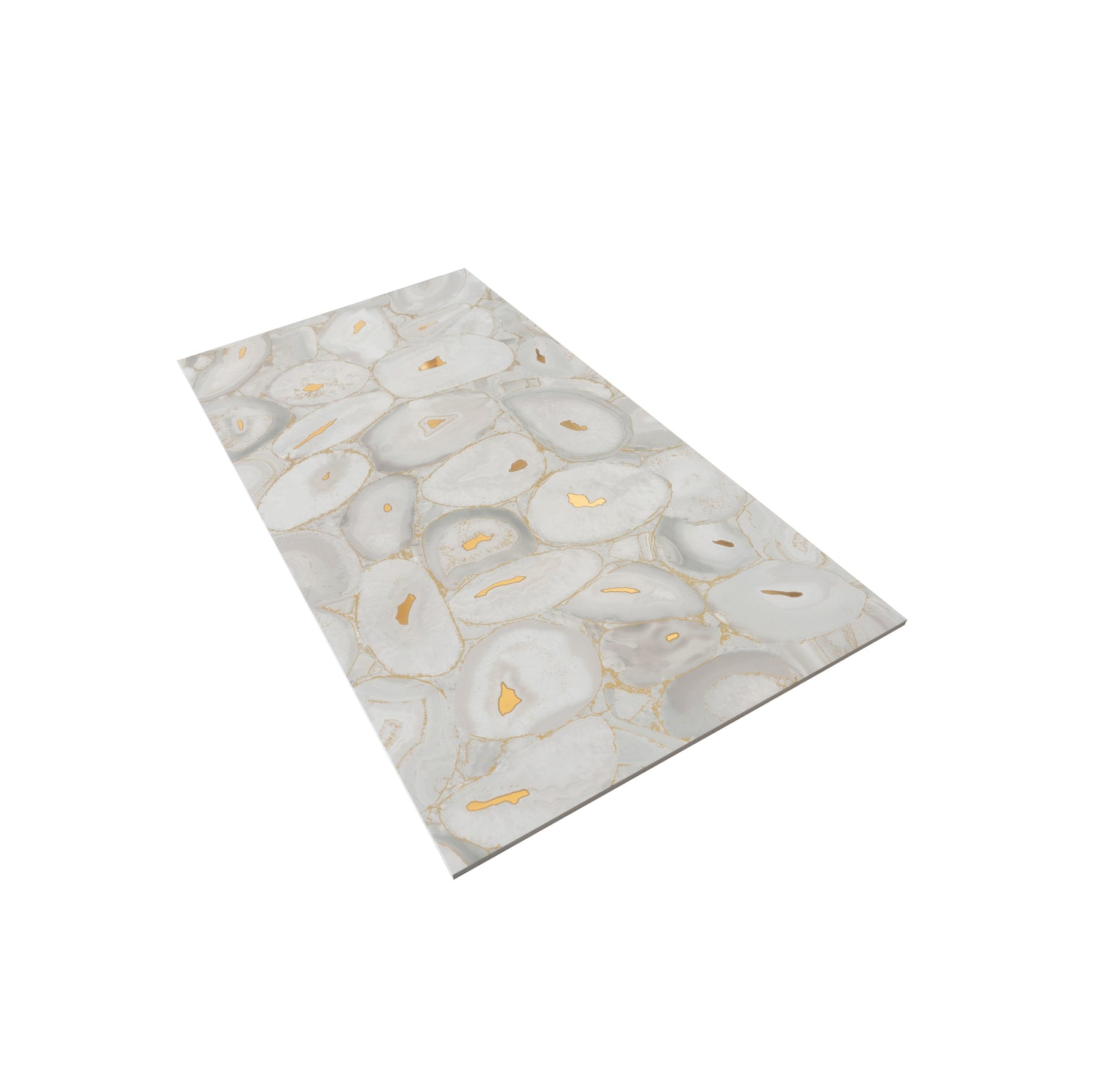 White Gold 24x48 Matte Polished Quarry Agate Porcelain Large Tile (2 pack, 15.5 sq ft/case)