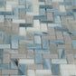 12x12 Blue and Gray Glass Tile