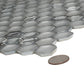 Silver 11x11 Glossy Matte Hexagon Glass Mosaic Tile (10 pack, 8.63 sq ft/case) - Sample