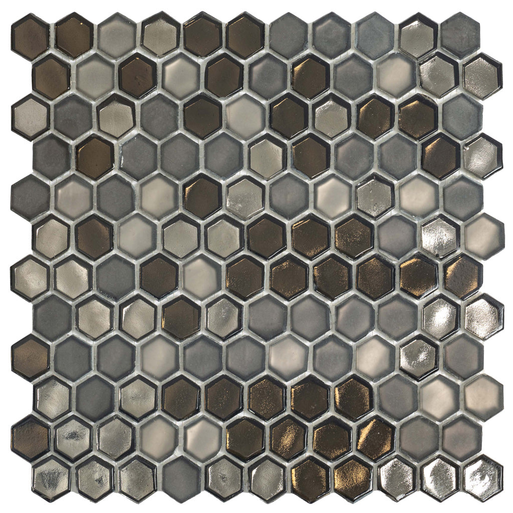11x11 Gray Hexagon Tile