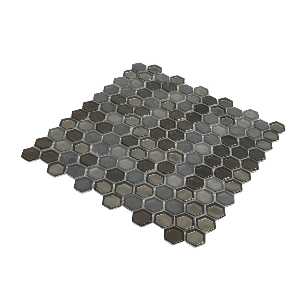 11x11 Gray Glass Tiles