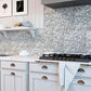Gray White 11x11 Glossy Matte Hexagon Glass Ceramic Mosaic Tile (10 pack, 8.63 sq ft/case) - Sample