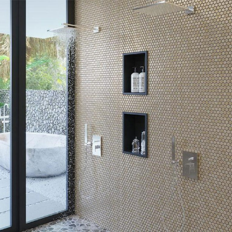Gold 11x11 Glossy Hexagon Glass Mosaic Tile (10 pack, 8.63 sq ft/case) - Sample