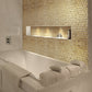 Gold 11x11 Glossy Hexagon Glass Mosaic Tile (10 pack, 8.63 sq ft/case) - Sample