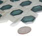 Teal Green Mosaic Floor Tile