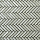 White 12x12 Glossy Matte Herringbone Glass Mosaic Tile (5 pack, 4.83 sq ft/case) - Sample