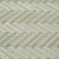 12x12 White Herringbone Mosaic Tile