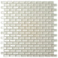Pearl Beige 11x11 Glossy Matte Brick Glass Mosaic Tile (5 pack, 4.83 sq ft/case) - Sample