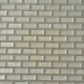 Pearl Beige 11x11 Glossy Matte Brick Glass Mosaic Tile (5 pack, 4.83 sq ft/case) - Sample